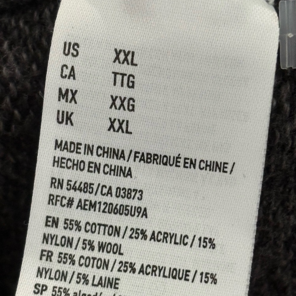 American Eagle Outfitters Black/Gray Crewneck Sweater - Picture 4 of 4